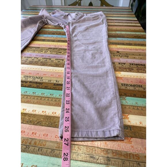 We The FREE People Pants 27 Lilac Corduroy Stretchy Skinny Pants Button Fly - Picture 9 of 15